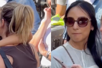Rebecca Ferguson e Greta Lee trocam carinhos em cena de romance lésbico nas ruas de Londres